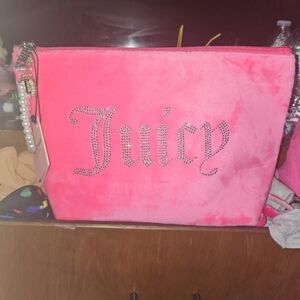 Large juicy couture make up pouch (pearl charm included)